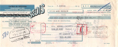 1958 chaine precision - , de