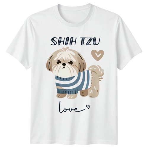 Shirt shih tzu love dog - t-shirt,