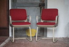 Paire de fauteuils Strafor vintage, chaise de bureau