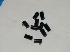 LOT DE 10 FICHES FEMELLES NOIRES POUR CONNEXIONS DES CÂBLES ÉLECTRIQUE