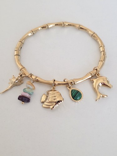 Bracelet breloques acier - bracelet,