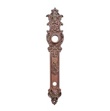 Poignée De Porte Ancienne En Fer Doré Avec Ange Et Diable 19,2 Mm 78