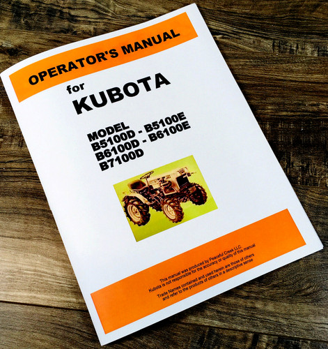 Kubota b5100 b6100 - b7100, d