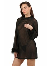 Robe tunique transparente - robe,