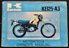 KAWASAKI KE 125-A3 1976 - OWNER'S MANUAL - LIVRET ORIGINAL - BON ETAT