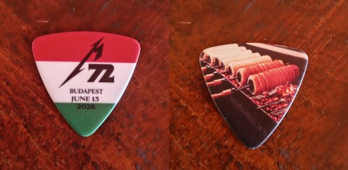 Metallica guitar pick budapest - metallica,
