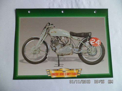 Carte fiche moto - fiche, vincent