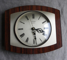 HORLOGE MURALE VINTAGE VEDETTE - FORMICA - FONCTIONNE - MADE IN FRANCE