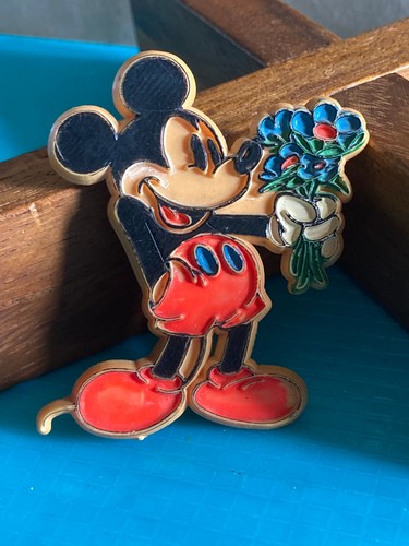 Vintage broche badge mickey - broche,