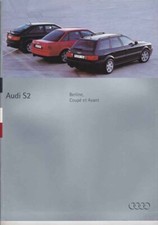 Catalogue Brochure Audi S2 / Avant / Coupé S2 07/1994 Belgique en français