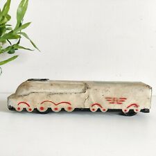 Jouet Décoratif Collectible En Fer Blanc De Train Vintage Des Années 1960 8,2"
