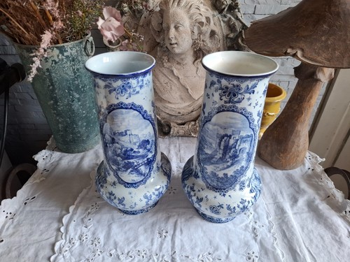 Paire vases royal bonn - paire,