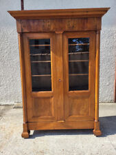 BIBLIOTHEQUE EN NOYER 2 PORTES