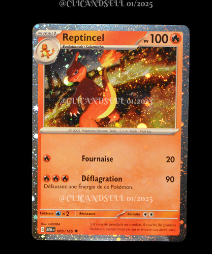 Carte pokémon reptincel - carte,