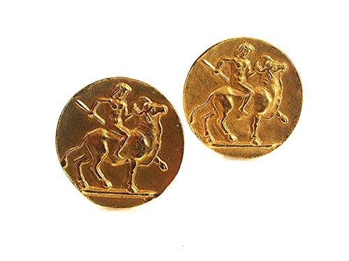 Vintage goldtone nude man - goldtone,