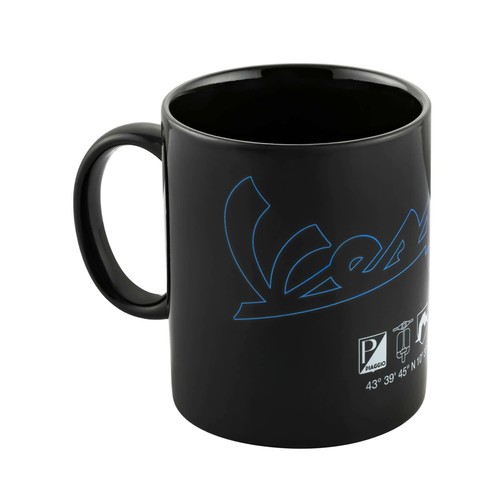 Tasse piaggio pour vespa noire - pour,