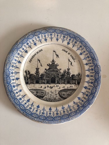 Ancienne assiette exposition - ancienne,