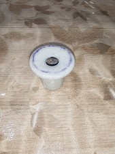  ANCIEN ENCRIER EN PORCELAINE BLANCHE PORTE PLUME ECOLE BUREAU PUPITRE