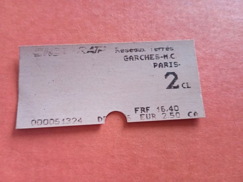 Ticket ratp sncf garches - ratp,