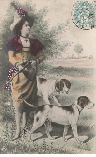 Chasse fg60835 superbe femme - chasse, #fg60835