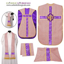 Nouveau vêtement ROSE Chasuble Fiddleback & ensemble de masse 5 pièces,...