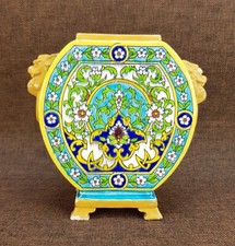 Superbe Rare Ancienne  Jardinière  Emaux Bordeaux Vieillard 19ème Top+++ 