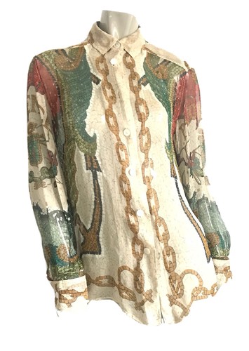 Chemise vintage femme hermes - vintage,
