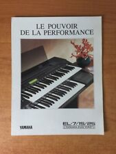 YAMAHA  EL-7/15/25 yamaha electone LE POUVOIR DE LA PERFORMANCE