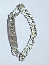 Grosse Gourmette Bracelet En Argent GWADA