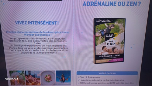 Wonderbox ticket cheaque - e-ticket,