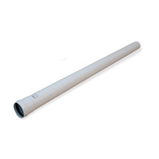 TUBE CM 100 MF Ø 60 BLANC ALUMINIUM STABLE CHAUDIÈRE GRANULE À BOIS