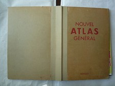 CIRCA 1955 NOUVEL ATLAS GENERAL BORDAS LA FRANCE L'UNION FRANCAISE LE MONDE PAR 