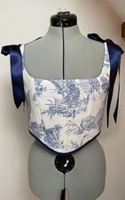 Corset toile de jouy handmade