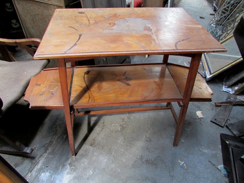 Ancienne table thé desserte - table,