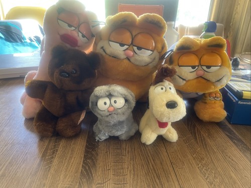 Vintage garfield plush lot - plush,