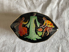 ANCIENNE BOITE A MUSIQUE EN PORCELAINE FRANKLIN MINT 1988 THE STONE FLOWER