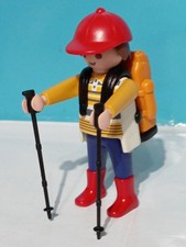 PLAYMOBIL FIGURINE RANDONNEUR CAMPEUR ALPINISTE MONTAGNARD SENTIER CHEMIN