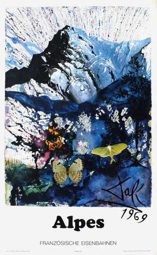 Salvador dali affiche - sncf,