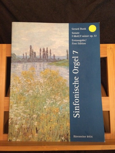 Gerard bunk sonate pour orgue - sonate,