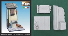 WARS 16-35 Maison Sbrecciata Avec Base Kit Diorama WW2 Broken House With 1:3 5