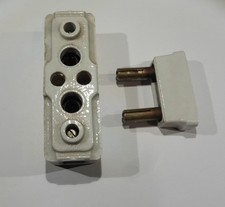 Ancienne tabatière porcelaine Legrand + porte-fusible vintage