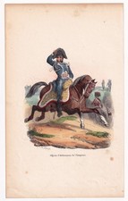 Gravure XIXe Ordonnance de l'Empereur Napoléon Bonaparte Uniforme Premier Empire