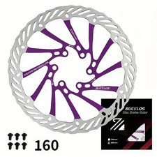 Disque de frein Vélo Avant / Arrière Violet 160mm Bucklos