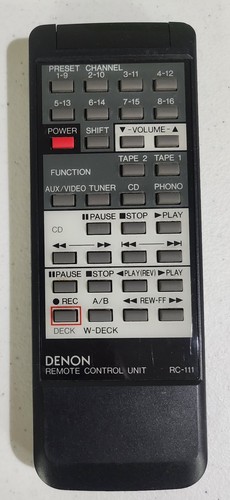 Denon 111 oem remote - denon,