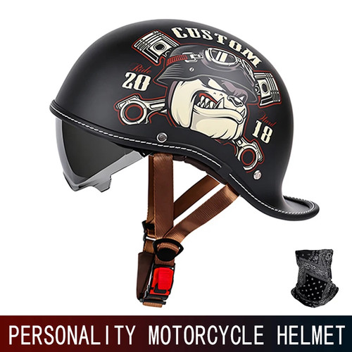 Casque moto jet - moto, vintage