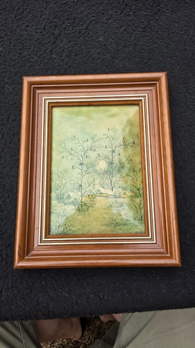 Tableau vintage sur métal