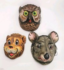 Anciens masques de Carnaval animaux Enfant Adulte 70's