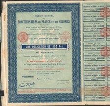 CRÉDIT MUTUEL des FONCTIONNAIRES de FRANCE & COLONIES (W)