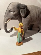 Santon éléphant floqué