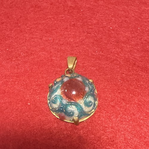 Pendentif vintage émaillée - vintage,